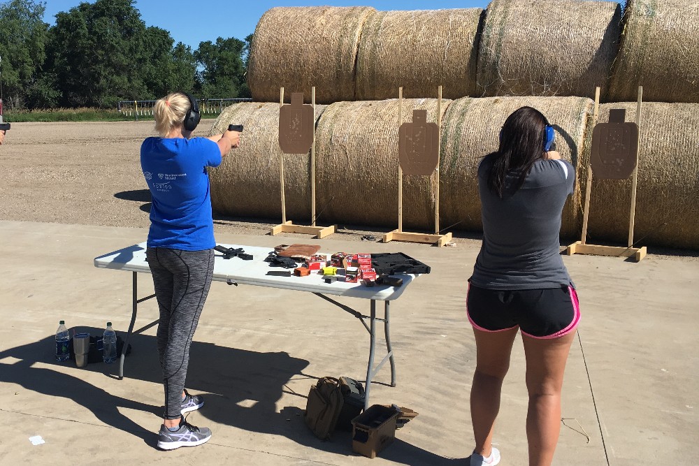 Shooting Into Bales 1000